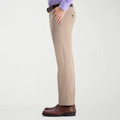 Haggar Cool 18 Pro Mens Comfort Waistband Straight Fit Flat Front Pant