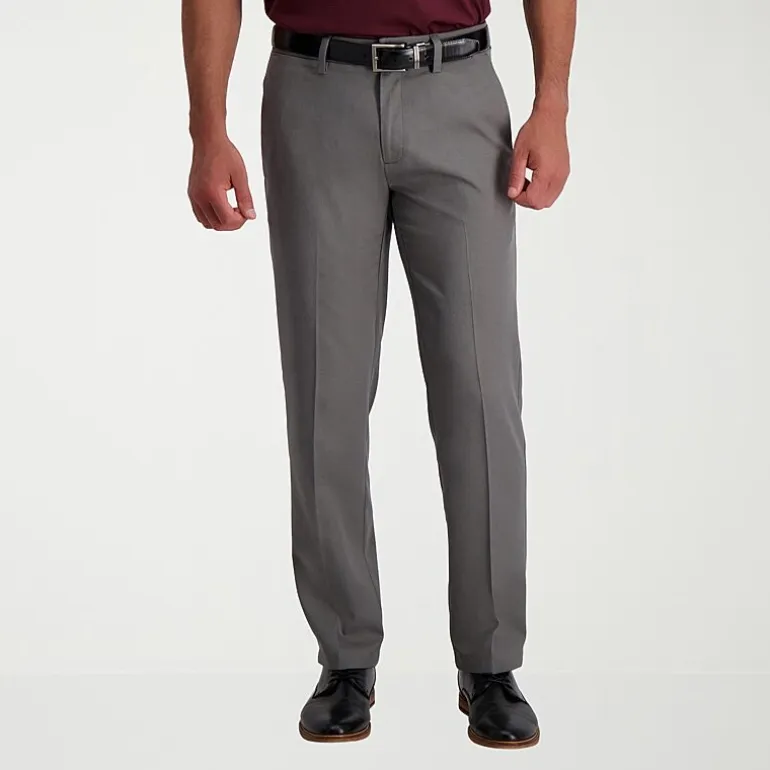 Haggar Cool 18 Pro Mens Straight Fit Flat Front Pant