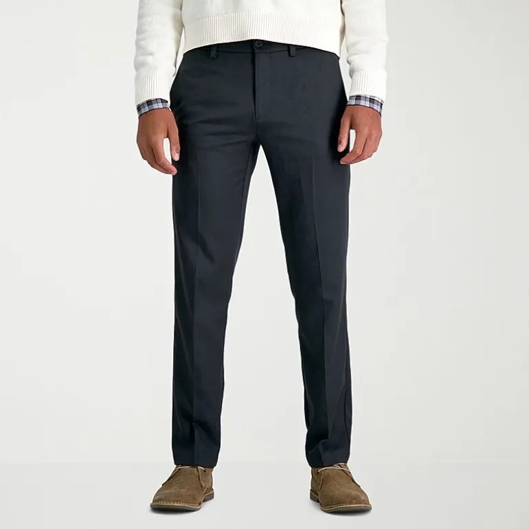 Haggar Cool 18 Pro Mens Straight Fit Flat Front Pant