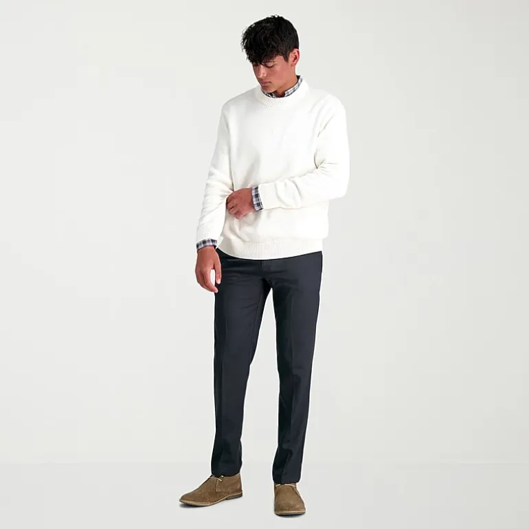 Haggar Cool 18 Pro Mens Straight Fit Flat Front Pant