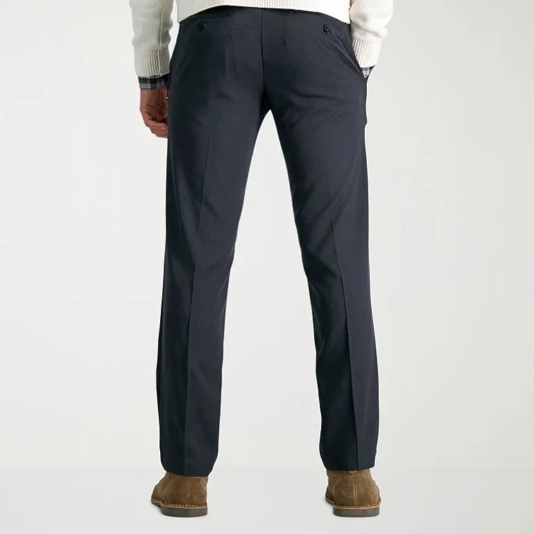 Haggar Cool 18 Pro Mens Straight Fit Flat Front Pant