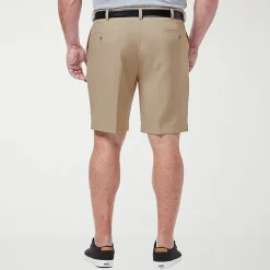 Haggar Cool 18 Pro Pleated Expandable Waist Mens 10 1/2