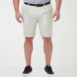 Haggar Cool 18 Pro Pleated Expandable Waist Mens 10 1/2