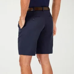 Haggar Cool 18 Pro Pleated Mens 9 1/2" Stretch Fabric Moisture Wicking Quick Dry Chino Short