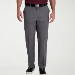Haggar Cool Right Performance Flex Mens Classic Fit Flat Front Pant