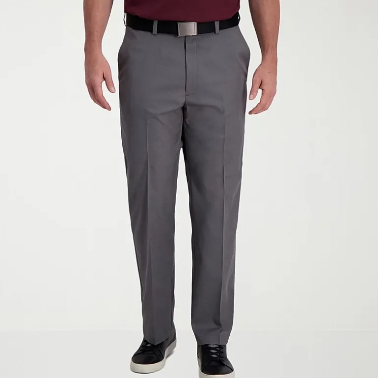 Haggar Cool Right Performance Flex Mens Classic Fit Flat Front Pant