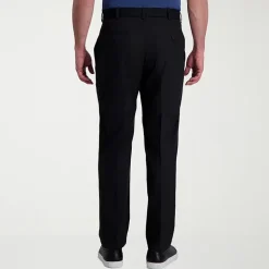 Haggar Cool Right Performance Flex Mens Classic Fit Flat Front Pant