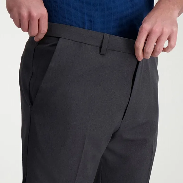 Haggar Cool Right Performance Flex Mens Classic Fit Flat Front Pant