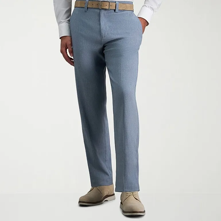 Haggar Cool Right Performance Flex Mens Straight Fit Flat Front Pant