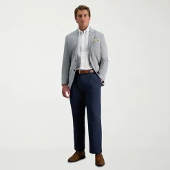 Haggar Cool Right Performance Flex Mens Classic Fit Pleated Pant