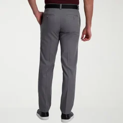 Haggar Cool Right Performance Flex Mens Comfort Waistband Straight Fit Flat Front Pant