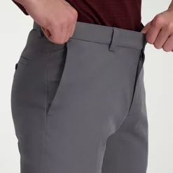 Haggar Cool Right Performance Flex Mens Comfort Waistband Straight Fit Flat Front Pant