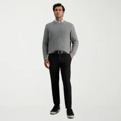 Haggar Cool Right Performance Flex Mens Comfort Waistband Straight Fit Flat Front Pant