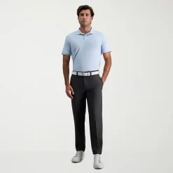Haggar Cool Right Performance Flex Mens Comfort Waistband Straight Fit Flat Front Pant