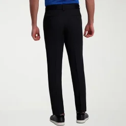 Haggar Cool Right Performance Flex Mens Comfort Waistband Straight Fit Flat Front Pant