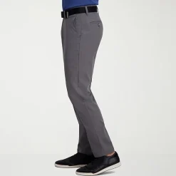 Haggar Cool Right Performance Flex Mens Comfort Waistband Slim Fit Flat Front Pant