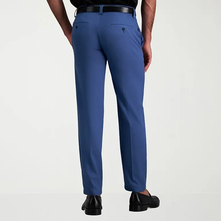 Haggar Cool Right Performance Flex Mens Straight Fit Flat Front Pant
