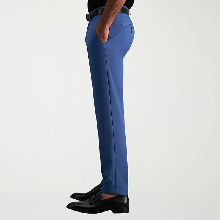 Haggar Cool Right Performance Flex Mens Straight Fit Flat Front Pant