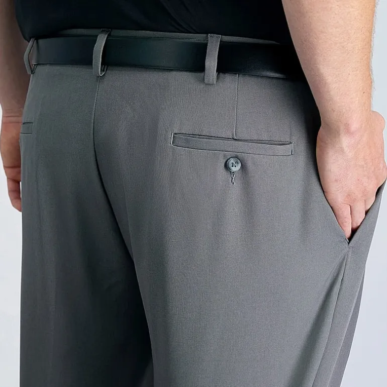 Haggar Cool Right Performance Flex Mens Classic Fit Big and Tall Pleated Pant