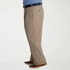 Haggar Cool Right Performance Flex Mens Classic Fit Big and Tall Pleated Pant