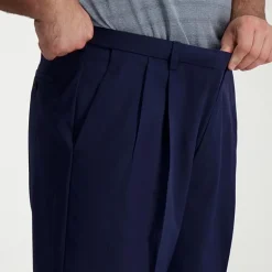 Haggar Cool Right Performance Flex Mens Classic Fit Big and Tall Pleated Pant