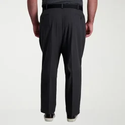 Haggar Cool Right Performance Flex Mens Classic Fit Big and Tall Pleated Pant