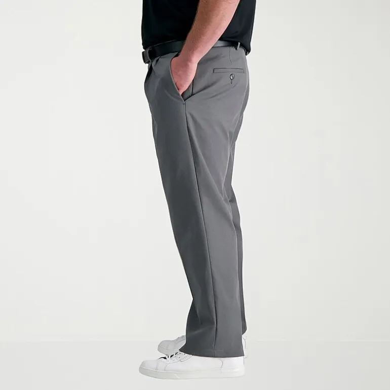 Haggar Cool Right Performance Flex Mens Classic Fit Big and Tall Pleated Pant