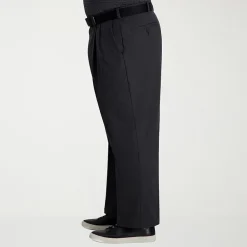 Haggar Cool Right Performance Flex Mens Classic Fit Big and Tall Pleated Pant