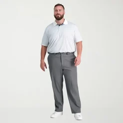 Haggar Cool Right Performance Flex Mens Classic Fit Big and Tall Flat Front Pant