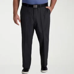 Haggar Cool Right Performance Flex Mens Classic Fit Big and Tall Flat Front Pant