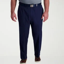 Haggar Cool Right Performance Flex Mens Classic Fit Big and Tall Flat Front Pant
