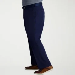 Haggar Cool Right Performance Flex Mens Classic Fit Big and Tall Flat Front Pant