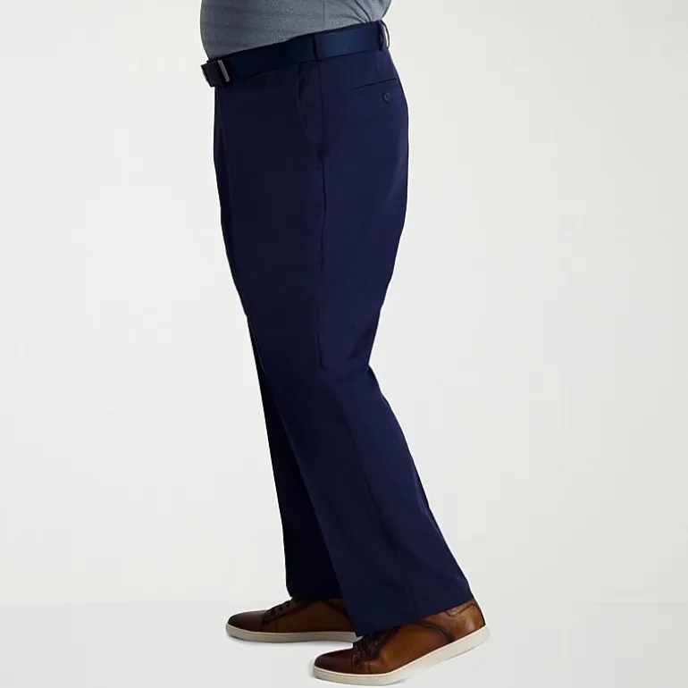 Haggar Cool Right Performance Flex Mens Classic Fit Big and Tall Flat Front Pant