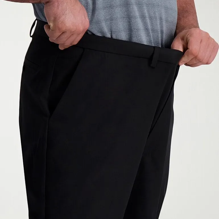 Haggar Cool Right Performance Flex Mens Classic Fit Big and Tall Flat Front Pant