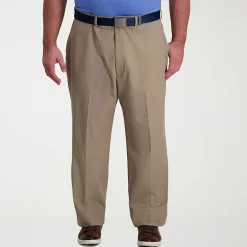 Haggar Cool Right Performance Flex Mens Classic Fit Big and Tall Flat Front Pant