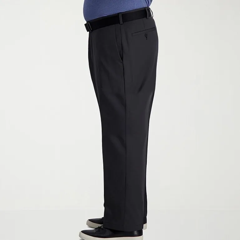 Haggar Cool Right Performance Flex Mens Classic Fit Big and Tall Flat Front Pant