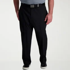 Haggar Cool Right Performance Flex Mens Classic Fit Big and Tall Flat Front Pant