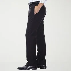 Haggar E-CLO Stria Mens Classic Fit Dress Flat Front Pant