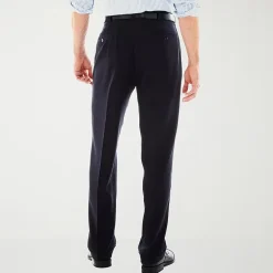 Haggar E-CLO Stria Mens Classic Fit Dress Pleated Pant