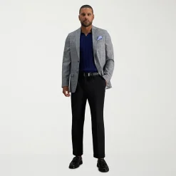 Haggar E-CLO Stria Mens Classic Fit Dress Pleated Pant