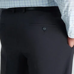 Haggar E-CLO Stria Mens Classic Fit Dress Pleated Pant