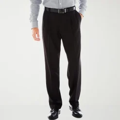 Haggar E-CLO Stria Mens Classic Fit Dress Pleated Pant