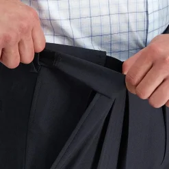 Haggar E-CLO Stria Mens Classic Fit Dress Pleated Pant