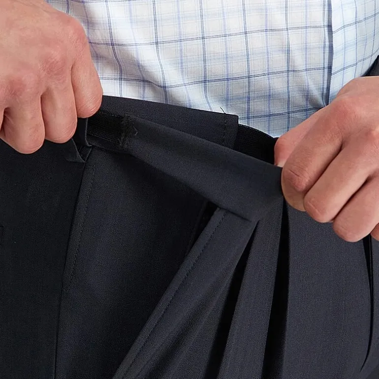 Haggar E-CLO Stria Mens Classic Fit Dress Pleated Pant