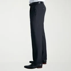 Haggar E-CLO Stria Mens Classic Fit Dress Pleated Pant