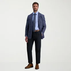 Haggar E-CLO Stria Mens Classic Fit Dress Pleated Pant