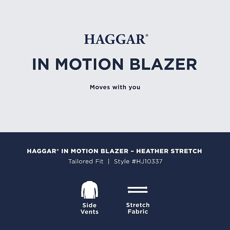 Haggar Inmotion Mens Stretch Fabric Classic Fit Sport Coat