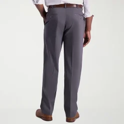 Haggar Iron Free Premium Khaki Mens Classic Fit Pleated Pant