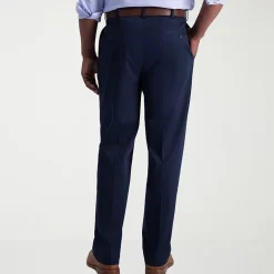 Haggar Iron Free Premium Khaki Mens Classic Fit Pleated Pant