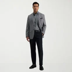 Haggar Iron Free Premium Khaki Mens Comfort Waistband Straight Fit Flat Front Pant